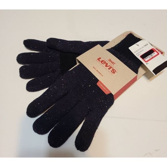 Levi's Gloves Navy Easy Texting Max Warmth [A27] - Picture 1 of 4